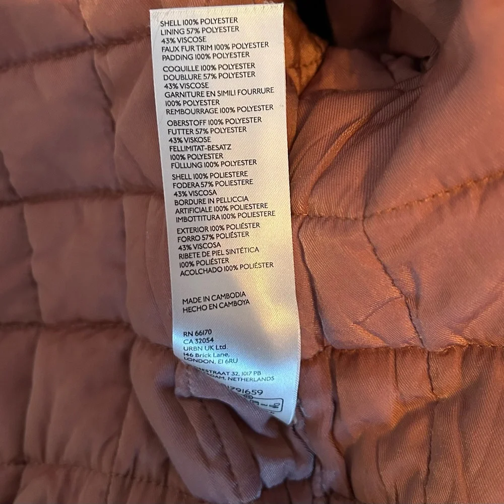 Free People Floral Bomber Jacket w/ Faux Fur Collar- Romantic Boho- Size XS - Picture 4 of 4